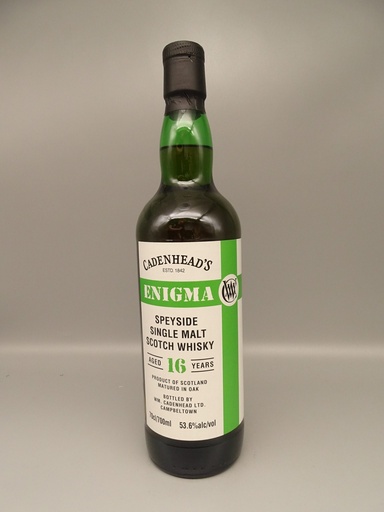 Enigma Speyside Single Malt Distillery 2008 16yo Manzanilla Hogsheads 53,6%