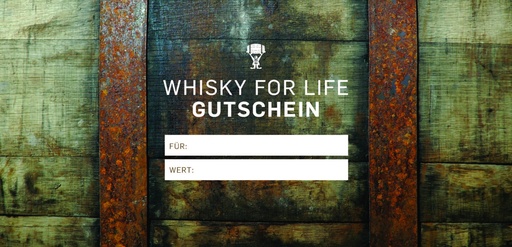 GUTSCHEIN für ein Tasting bei WHISKY FOR LIFE