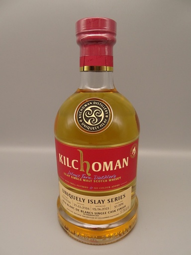 Kilchoman Vintage 2016 Uniquely Islay Series #3/10 Cask 1111/2016 Blanc de Blanc Finish 57,3% AN SAMHRADH 2023