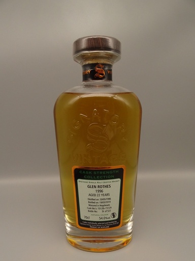 Glenrothes 1996/2019 22yo 2 Bourbon Hogsheads 15128 + 15129 54,0% Cask Strength