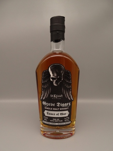 St. Kilian GRAVE DIGGER Tunes of War Single Malt Whisky 54ppm Rotweinfässer 47% 700ml