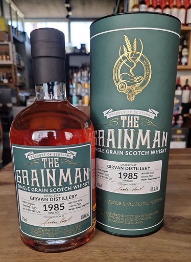 [P0005032] The Grainman Girvan Distillery 1985/2024 39yo Single Grain Bordeaux Barrique Finish #2213 45%