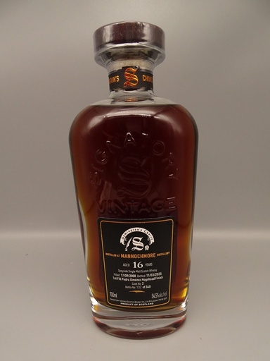 [P0005255] Mannochmore 2008/2025 16yo 1st Fill PX Hogshead Finish No. 2 Symingtons Choice 54,5%